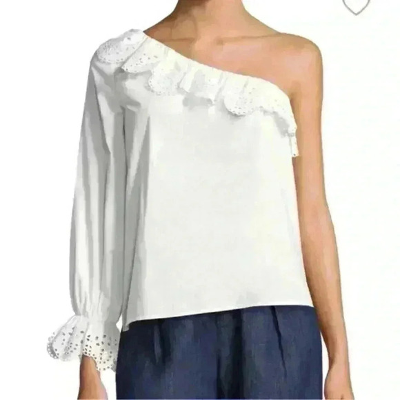 Joie one shoulder blouse medium - Picture 2 of 6